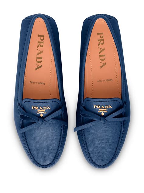 prada bow detail loafers